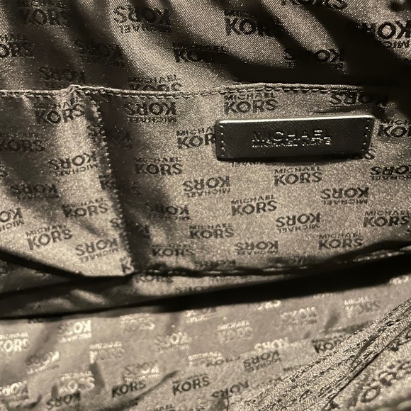 Michael Kors Black Sady Purse. Saffiano leather with silver accents - Picture 10 of 16